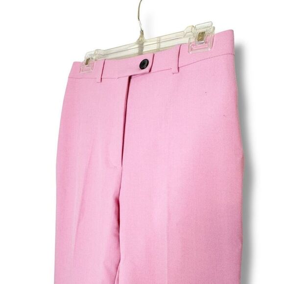 Zara High Rise Wide Leg Bubble Gum Pink Trouser Pants Women’s Size 5 Blogger Fav - Picture 5 of 9